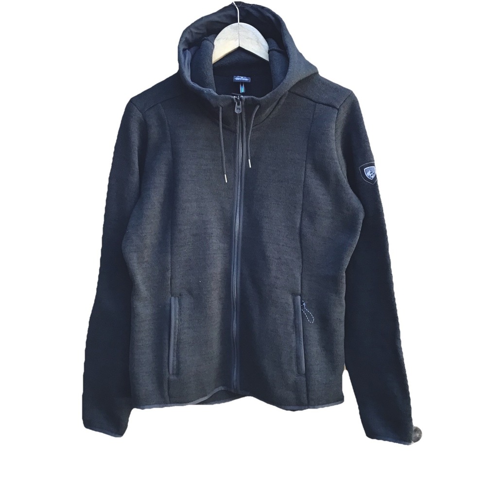 KÜHL Ascendyr Fleece Hoodie Women's Medium Black Full Zip Jacket